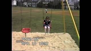 April 10 1992 Laubach Park with Alyssa and Shooting Hoops with Dad [upl. by Roel727]