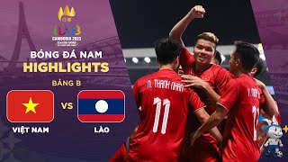 Highlights U22 Việt Nam  U22 Lào l Chiến thắng vất vả của U22 Việt Nam trước Lào [upl. by Carrie]