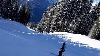 Skiing 2019 in Pinzolo red piste 107 full run [upl. by Amersham822]