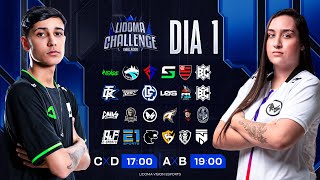 FREE FIRE LIDOMACHALLENGE  RODADA 1  GRUPOS A x B  C x D  AO VIVO NOISE LOS CRIAS F99 FLA [upl. by Elkin]