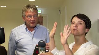 Meuthen unterbricht Petrys TVInterview quotIch würde ja sagen brecht das mal abquot  DER SPIEGEL [upl. by Eblehs238]