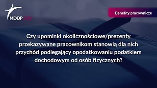 Szymon Kozłowski  Czy upominki okolicznościowe przekazywane pracownikom stanowią dla nich przychód [upl. by Alarise]