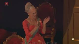 Queen Margrethe IIs Golden Jubilee  Royal amp national anthems of Denmark [upl. by Eltsyrk31]