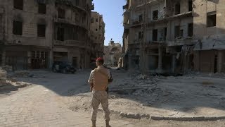 Syrien in Trümmern So präsentiert die syrische Regierung Aleppo [upl. by Onitnatsnoc]