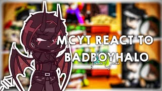 MCYT REACT TO BADBOYHALO  DSMP MEMBERS REACT TO BADBOYHALO Shean gacha [upl. by Weissmann]