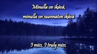 Ikävä wlyrics english finnish  Pave Maijanen [upl. by Esile]