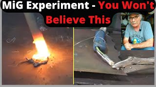 Yikes Carbon Arc Gouging with a MiG Welder [upl. by Nnalatsyrc602]