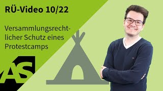 RÜVideo 1022 Versammlungsrechtlicher Schutz eines Protestcamps [upl. by Muna455]