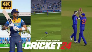 Cricket 24  Career Mode 023  Sri Lanka v India  6th ODI Game  Cricket World Cup  4K HDR [upl. by Irep]