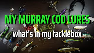 My Murray Cod Lures Whats in my tackle box [upl. by Farrica]