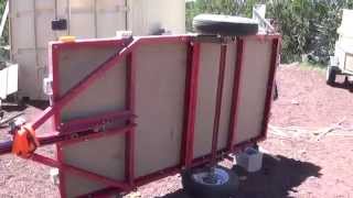 Harbor Freight Utility Folding 4x8 Trailer  Rewiring the Lights [upl. by Avehstab854]