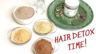 Hair Detox Time THE BEST CLAY EVER Moroccan Rhassoul Clay [upl. by Hamimej]