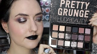 NEW Huda Beauty PRETTY GRUNGE  Close Ups Swatches Tutorial Comparisons  Review [upl. by Karilynn772]