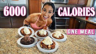 BJs Restaurant Pizookie Challenge  GIRL VS FOOD  6000 Calories in One Meal [upl. by Jerroll105]