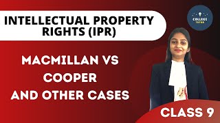 MacMillan vs Cooper and other cases  Original literary work  Intellectual Property Rights  IPR [upl. by Lleder]