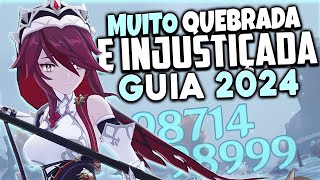 DANO ABSURDO Na ULTIMATE Rosaria F2p É Perfeita BUILD amp GUIA Atualizado 2024  GENSHIN IMPACT [upl. by Ynohtnael]