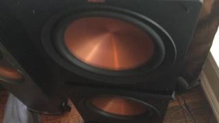 Klipsch SVS PB16 Velodyne Subs Playing in the Living Room BOB 4 Lit 38 Speakers total [upl. by Milde979]