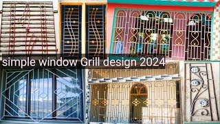 Top window Grill design new 2024  ss window Grill designbaranda grill design for homegrill design [upl. by Artemla]