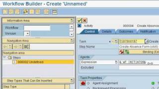 How to create an SAP workflow  Create Task Part 1 of 4 [upl. by Atreb]