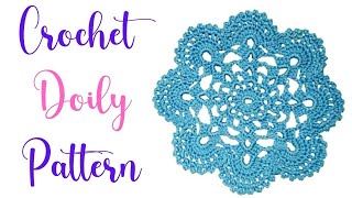 Crochet a Lace Doily Tutorial for Beginners  DIY Crochet Doily Pattern [upl. by Eleen]