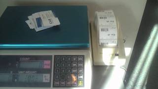 CAS ECII Counting Scale amp DLP50 Label Printer [upl. by Rasure]