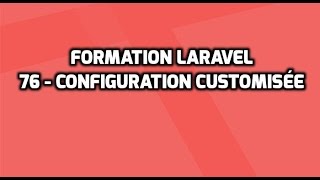 Formation Laravel 5  76  Laracarte Formulaire de contact 78  Refactoring [upl. by Nara944]