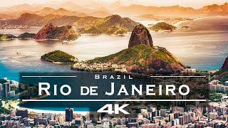 Rio de Janeiro Brazil ðŸ‡§ðŸ‡·  by drone 4K [upl. by Salis190]