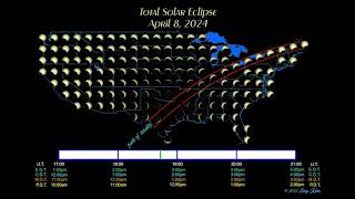 Total Solar Eclipse in April 2024 See the path of totality in amazing visualizations [upl. by Chrisse]