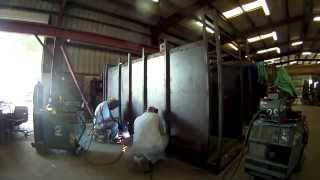 BampL Cremation  Crematory Manufacturing Steel Frame [upl. by Eduam]