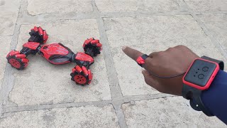 Twisting Gesture Sensing Traverse Crab Racing Car Control with Rc OR Smart Watch [upl. by Hurty]