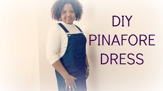 Diy pinafore dress dungaree dress [upl. by Eirol167]