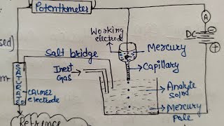 Instrumentation of Polarographic method  working diagram pgexams analyticalchemistry hpuexams [upl. by Ewell]