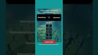 Rosenborg vs Lillestrom Today Prediction football predictions bettingtips [upl. by Gagnon]