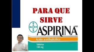 ASPIRINA PARA QUE SIRVE ASPIRINA Asa 500 Cardio Aspirina DOSIS EFECTOS Con el Dr Jiménez [upl. by Getter]