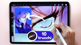 10 Trucchi per Procreate per il disegno digitale [upl. by Rusell]