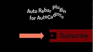 AutoRebar plugin for AutoCad 2020 [upl. by Nylodnewg395]