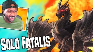 MHW Iceborne ∙ How To Beat Fatalis Solo First Clear  Meta Dragon Longsword Build [upl. by Medeah305]