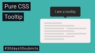 Simple CSS Tooltip  Basic Tooltip  Infotip  Hint [upl. by Drarej685]