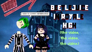 BEETLEJUICE in Royale High youre welcome  Roblox Royale High [upl. by Aisha]