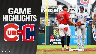 Cubs vs Guardians Game Highlights 81324  MLB Highlights [upl. by Akenot]