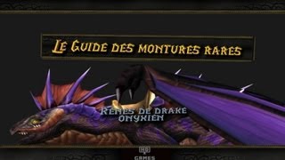 Le Guide des montures rares de World of Warcraft RÊNES DE DRAKE ONYXIEN [upl. by Cooe]