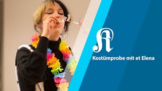 Karneval im Kreis Euskirchen Kostümprobe mit et Elena  KStA [upl. by Tivad10]