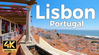 Lisbon Portugal Walking Tour 4k Ultra HD 60fps – With Captions [upl. by Doowyah]