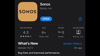 Sonos New Update 1571  Software Support [upl. by Winwaloe]