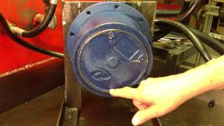 Excavator Final Drive Motor  How To Check Gear Oil Level [upl. by Latisha]