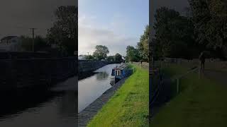 Narrowboat Striding Edge moored up at Greenberfield moorings on Leeds and Liverpool canal canal [upl. by Gayle]