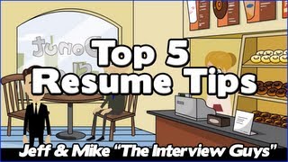 How To Write A Resume  Our Top 5 Resume Tips That Will Get You The Interview [upl. by Leopoldine]