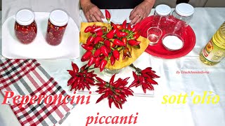 peperoncino piccante sottolio comesifa dispensa [upl. by Eissej]