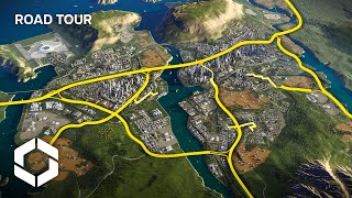 The First LARGEST Highway Road Trips in Cities Skylines 2 ASMR with radio stations [upl. by Llaccm241]