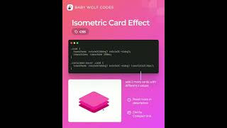 Isometric Card Effect [upl. by Zoarah]